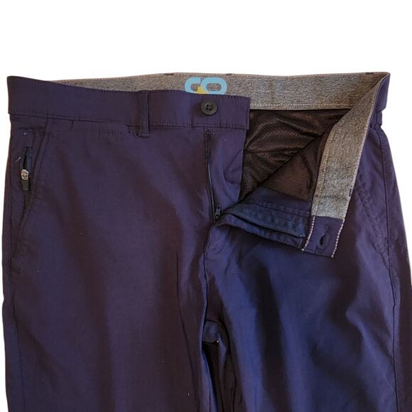 Copper & Oak Men's Performance Pants sz 32X32 Navy Blue, Straight Leg - Picture 4 of 12